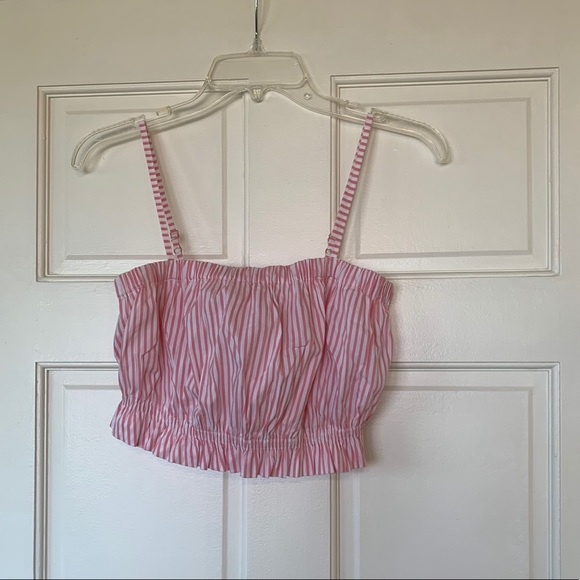 Urban Outfitters pink candy stripe top - Picture 3 of 4
